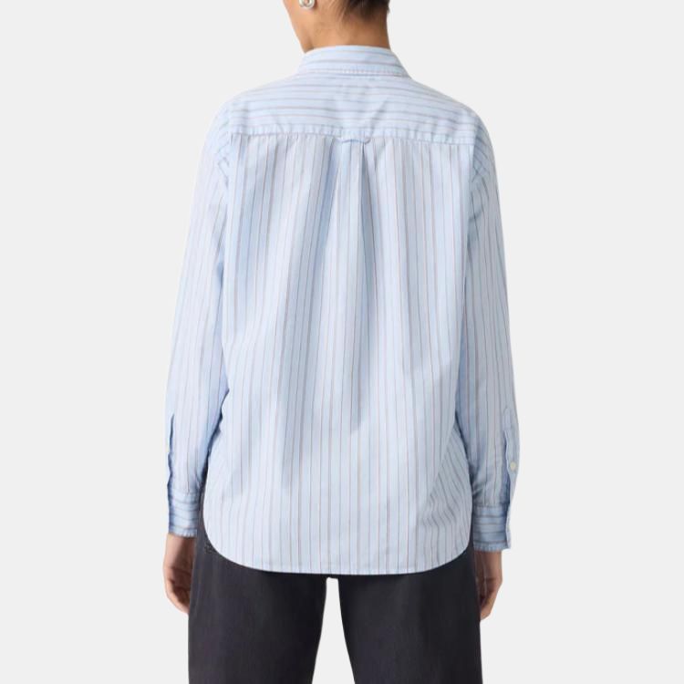 Levis Wygodna Wszechstronna Modna Codzienna Luźna Koszula z Długim Rękawem Damskie topy 001HM-0014