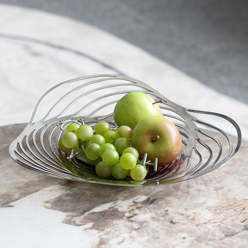 Designerski pusty metalowy talerz na owoce do salonu, stolik kawowy, taca do przechowywania, model domu, biuro sprzedaży, akcesoria artystyczne