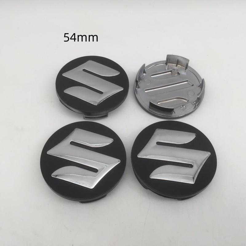 4pcs 3D For Suzuki 54mm 58mm Car Wheel Hub Center Cap Emblem Badge Covers Sticker Decals Styling Accessories