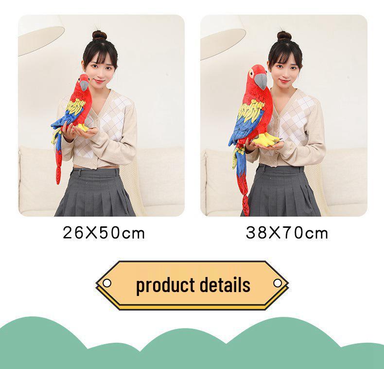 Parrot Plush Toy Doll - Cute Children's Sleeping Pillow & Ornament, Perfect Companion Gift for Girls