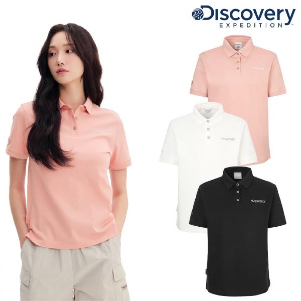 

Discovery Summer Футболка-поло с коротким рукавом женская с воротником dwTs74053 black (BKS)/90