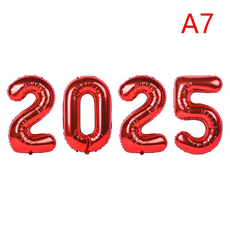 1Pc 16Inch Connection Crown 2025 Number Foil Balloons New Year 2025 Decoration Christmas Decorations For Home Decoration