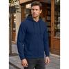 Men S Jacquard Hooded Zip Up Loose Casual Sport Sweatshirt