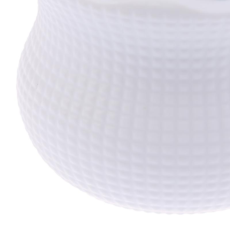 5Pcs Flower Pot Round Planters With Artificial Lawn Vase White Plastic Thick Plants Flower Pot Home Garden Decorations