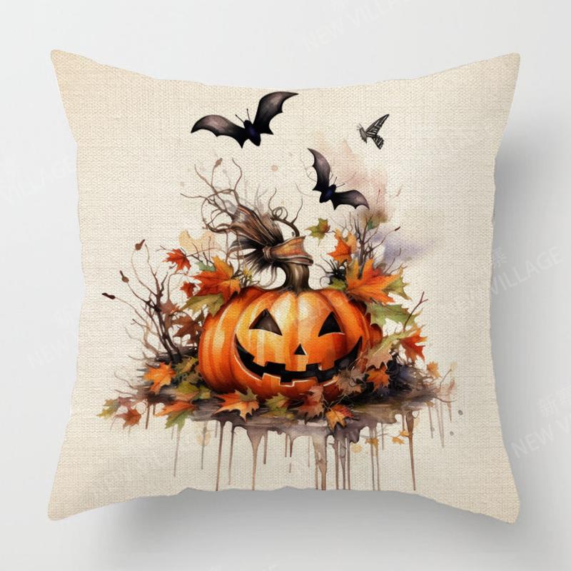 Decorative Cushion Home Living Room Decor Throw Pillow Cover Pillowcase Halloween Autumn