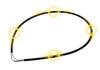 phiten RAKUWA Magnetic Titanium Necklace 55cm and Neck and Neck Blood Men and Women S- Black/Silver [Shoulder Relief] [Stiffness Relief] [Stiffness