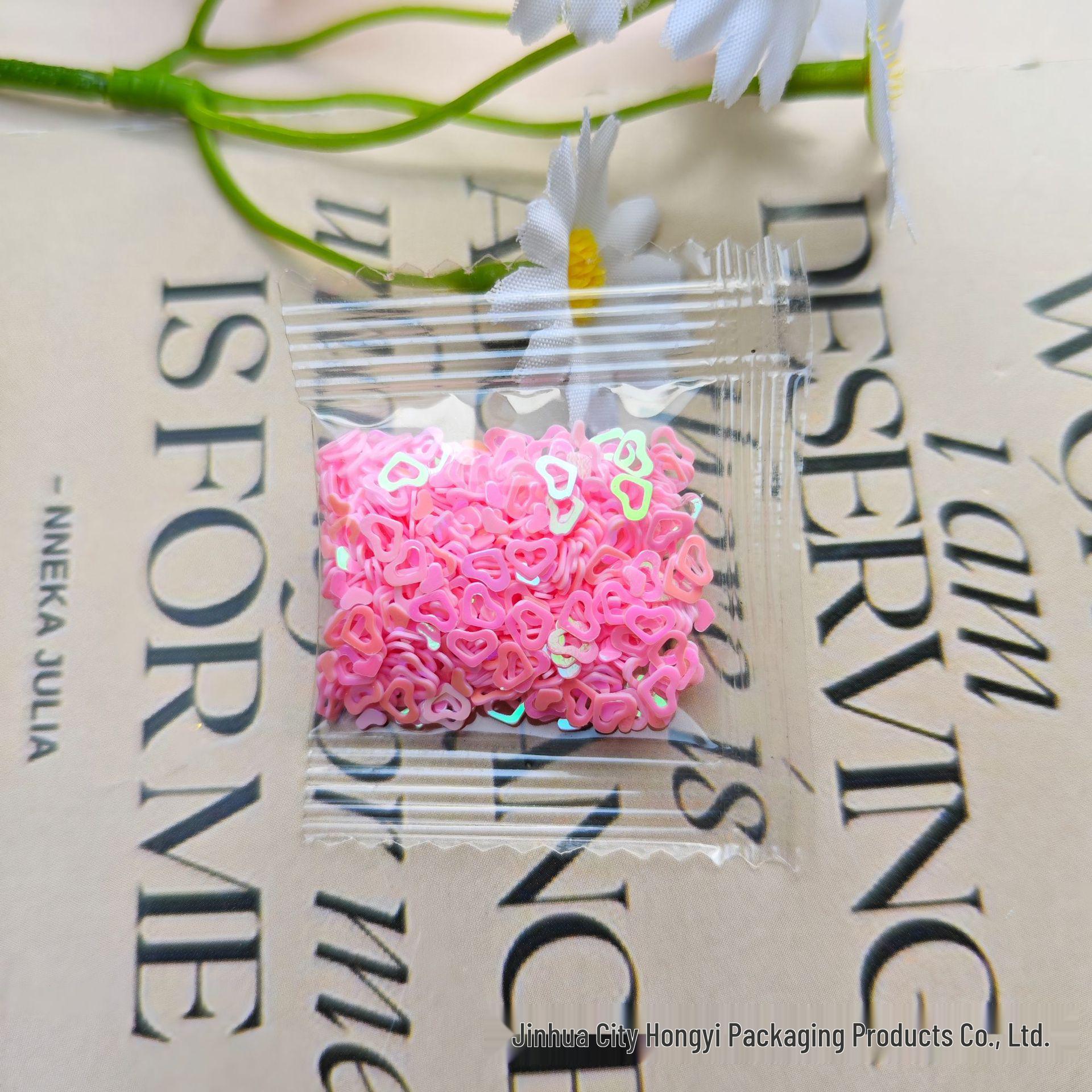 Hollow Heart Sequin Nail Art Decorations - 1g Pack for DIY Crafts 1g/bag