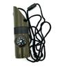 7-in-1 Outdoor Survival Whistle: LED Light, Thermometer, Compass & More