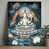 1000pcs Tibetan Zen Goddess Jigsaw Puzzle - Comic Style Meditation Art Wall Decor Suitable for 14+, Thick Cardboard Challenging Brain, DIY Gift for Ch