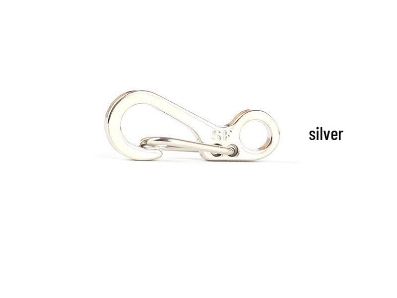 Mini Mosquetão de Metal com Mola: Porta-chaves de Liberação Rápida para Paracord e Equipamento Tático