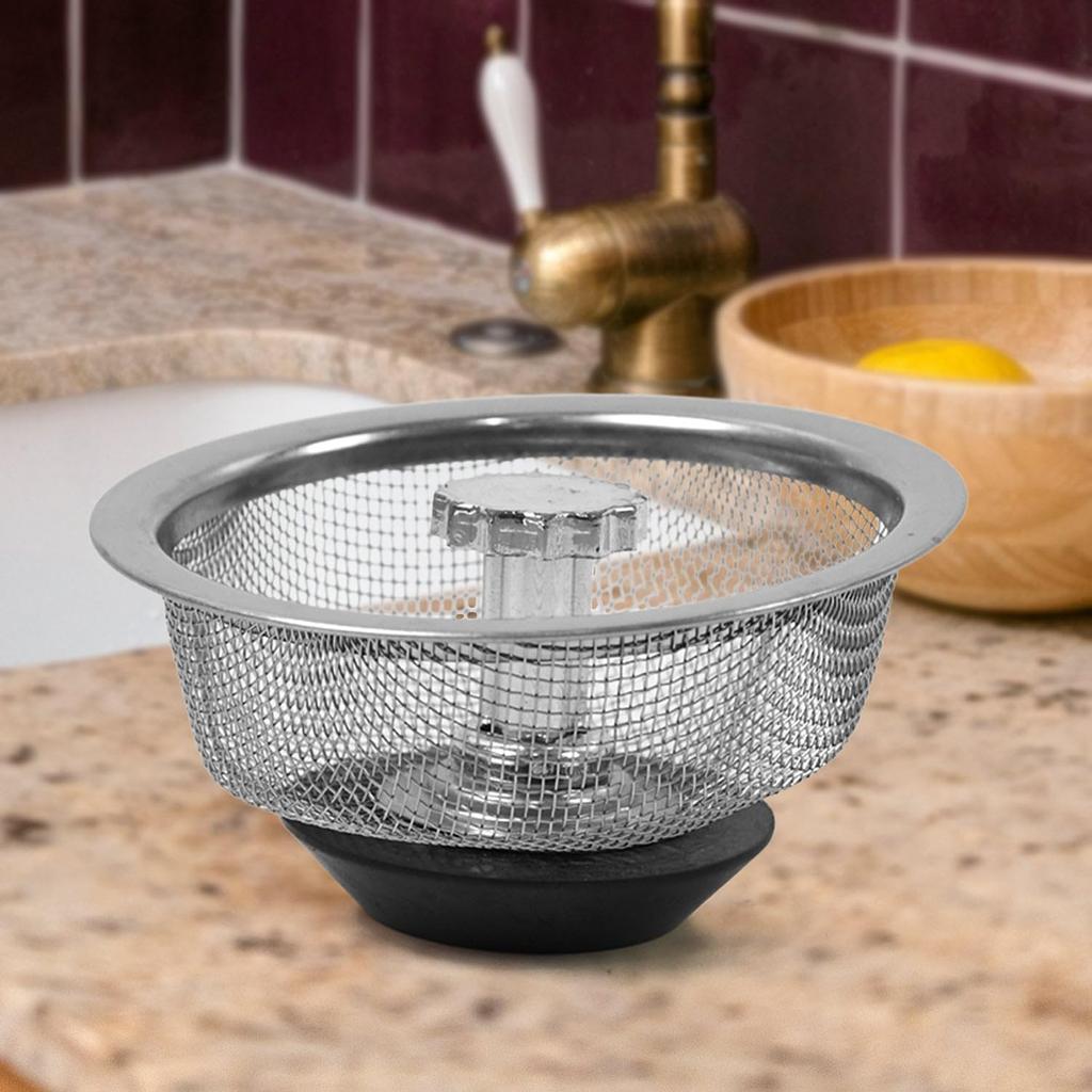 Edupoise Stainless Steel Sink Strainer Basket – Durable Kitchen Sink Strainer for Easy Drainage Edupoise Stainless Steel Sink Strainer Basket –