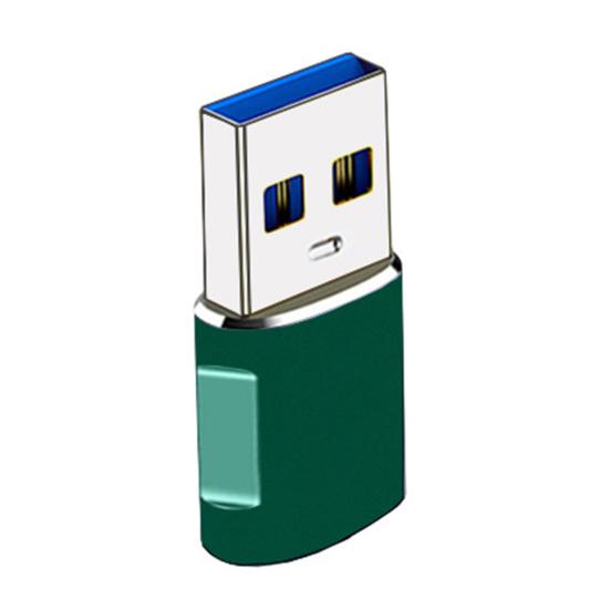 

Адаптер Type-C Стабильный размер Компактный Данные Легкий Быстрая зарядка Женский Переходник USB-Type-C в Мужской Конвертер зелёный