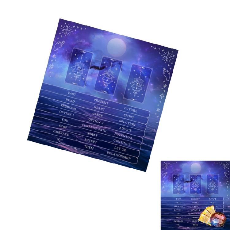 Square Divinations Cards Table Cloth Reading Card Astrologys Tablecloth Altars Cloth Witchcrafts Deck Cloth Enduring