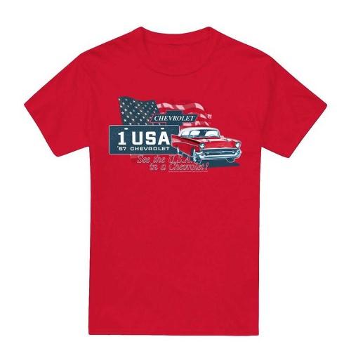 Chevrolet Unisex Adult See The USA T-Shirt