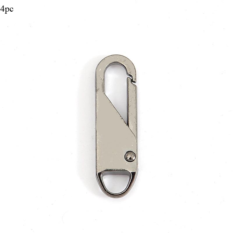 

4Pcs/set Zipper Slider Puller Instant Zipper Repair Kit Replacement for Broken Buckle Travel Bag Suitcase Zipper Head DIY Sewing Craft