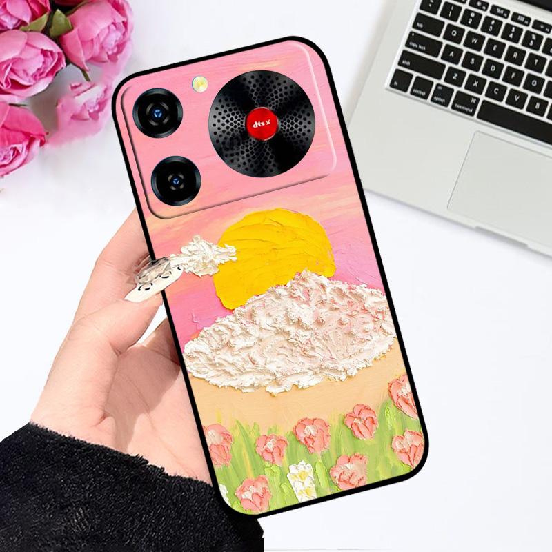 Etui Do Telefonu Nubia Music 2 Pokrowiec Music2 4G Miękki Silikon TPU Coque Shell Dla ZTE nubia Music Zderzak Fundas Etui Malowane Kolorowo