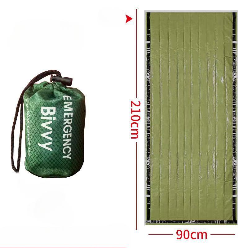 1PC Portable Waterproof Emergency Survival Sleeping Bag Outdoor Camping Gear Thermal Sack First Aid Rescue Kit Mylar Blanket