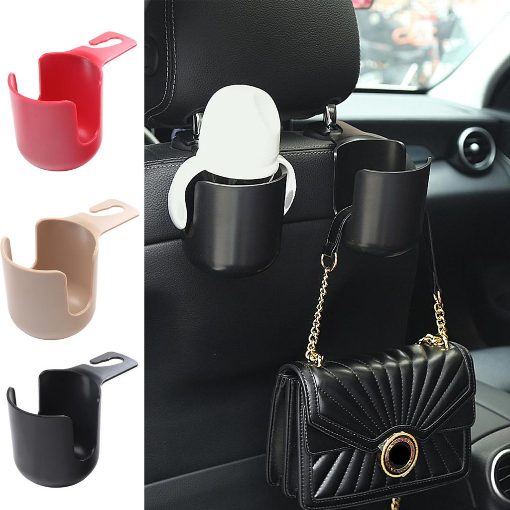 1pc Back Seat Cup Holder Hangable Drink Cup Holder For Car Seat Back Multifunctional Bag Hooks Car Interior Organizers Cup Rack