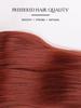 Orange Long Straight Split Synthetic Wig