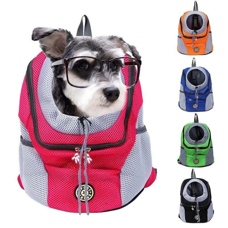 Portable Pet Dog Carrier Bag Carrier for Dogs Backpack Out Double Shoulder Travel Backpack Outdoor Dog Carrier Bag Travel Set