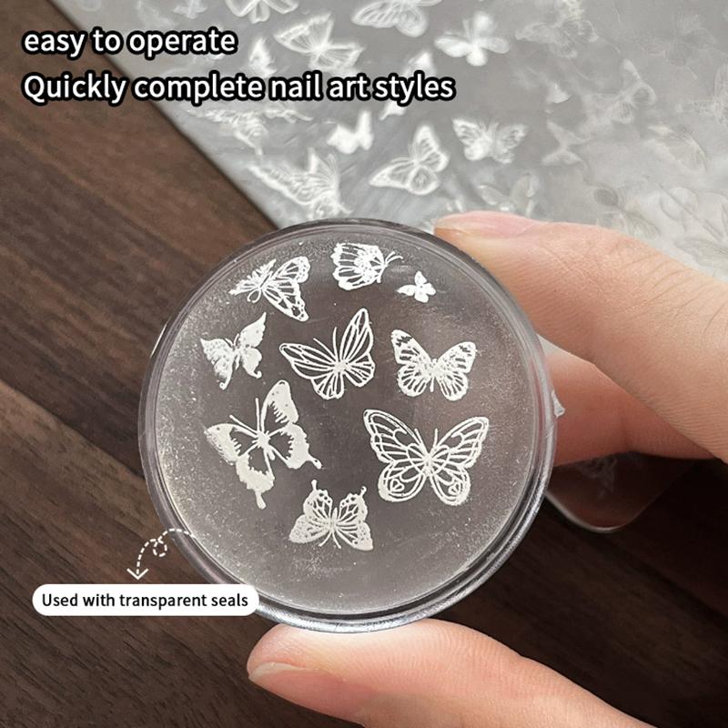 Nail Stamping Christmas Style Design Printed Steel Plate Cartoon Bow Milu Deer Pattern Nails Stencils Diy Manicure Tools