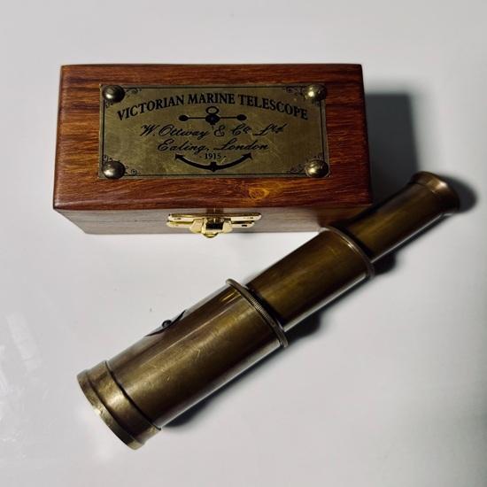 

6 inch Brass Spyglass Telescope Home Decor Birthday Gift For Men