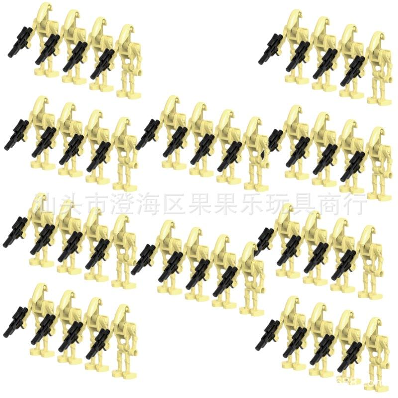 Star Wars Kampfdroide Bausteine Spielzeugfiguren Set für Jungen, DIY Montage Puzzle Steine Bausatz, Beutel mit Mehreren Stilen