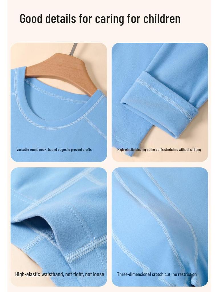 Teen Fleece Pajama Set: Warm, Breathable Base Layer for Big Kids – Ideal for Autumn