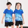 Children's badminton jersey sports suit boys and girls printed table tennis volleyball adult training game jersey wholesale
