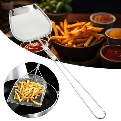 Nerezová ocel Filtrační špachtle Jemné síťování Proti opaření Dlouhá rukojeť Žáruvzdorná