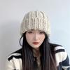 MI Twisted Knit Beanie (Beige)