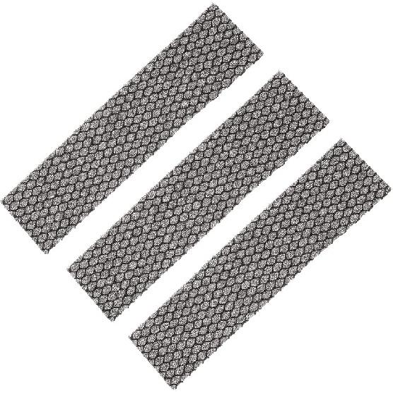 PATIKIL 8.5" x 2" x 0.2" Air Conditioner Foam Filter, 2 Pack Air Filtering Replacement Washable Reusable for Air Conditioning Purifiers, Black