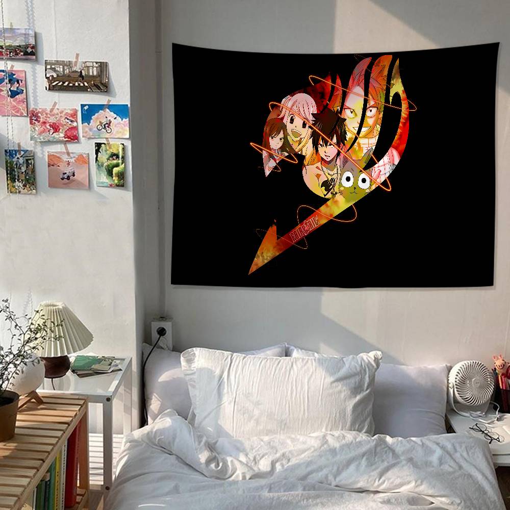 Fairy Tail Anime Chart Tapestry Art Science Fiction Room Home Decor Cheap Hippie Wall Hanging
