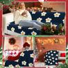 Sage Wildflowers Pattern Inches Fuzzy Extra Soft Festive Microfiber Blanket Great for Black Friday Cyber Monday Holiday Deals