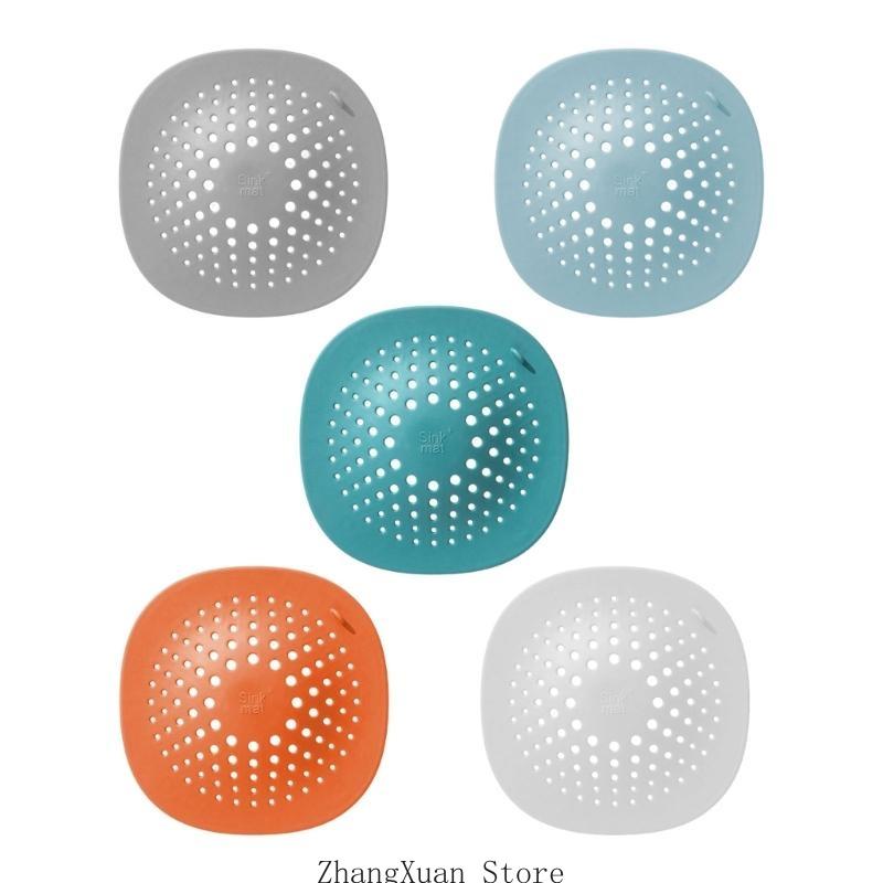 

5pcs Hair Catcher Shower Drain Covers Plastic Rubber Sink Strainer Accessory for Bathroom Bathtubs and Kitchen Sinks 3XUF CN