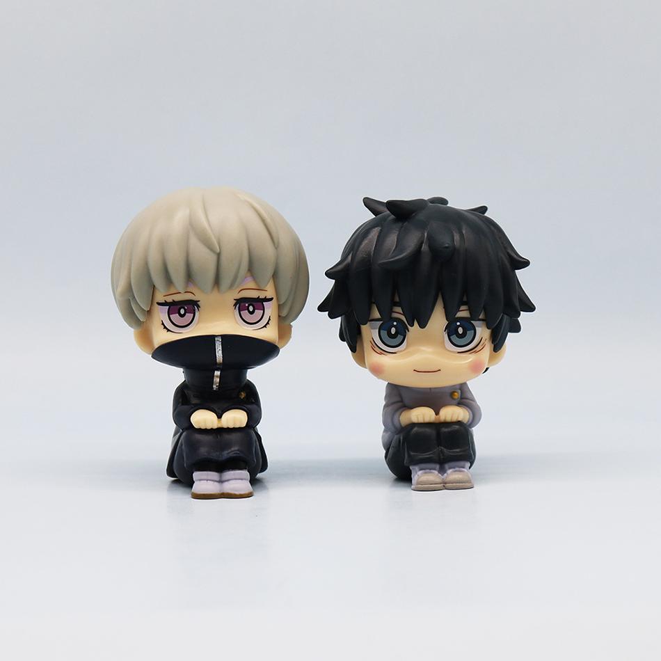 Nová sada 5 ks Jujutsu Kaisen Roztomilý Yuji Itadori Gojo Satoru Q Ver. PVC Akční figurky Anime Figurka Model Hračky Sběratelská Panenka Dárek