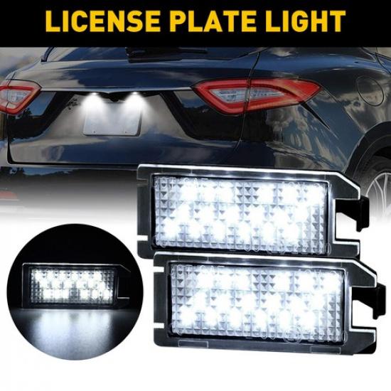 For 2014-up Jeep Grand Cherokee White Full LED License Plate Lights Lamps OE EOA