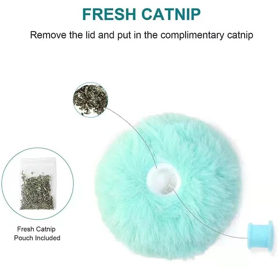 Cats Toy Interactive Squeak Cats Plush Pet Supplies and Catnip Ball Sound Training Electric Kitten Toy Accessories Products Home