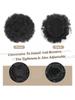 Afro Puff Drawstring Ponytail Hair Buns 1PCS/Pack 6 Inch for Girls Children Black Women Natural Black Kinky Curly Hair Updo Donut Chignon