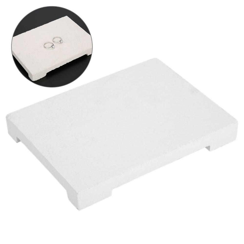 Practical Quartz Welding Board Four Corner High Temp Resistant Refractory Brick Honeycomb Square Jewelry Tool Gold Making