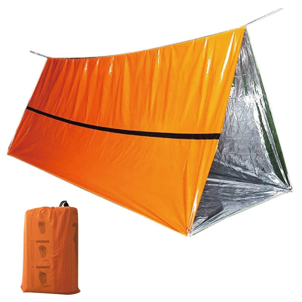 

MORYTRADE Simple Tent and Sleeping Bag Survival Emergency Cold Wind Emergency Disaster Emergency Use Tent Set, Sheet, Aluminum, Protection,