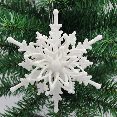 Vánoční dekorace Vločka Vánoční stromek Závěsná ozdoba 12CM Vločka Kousek Vánoční potřeby 3D Vločka