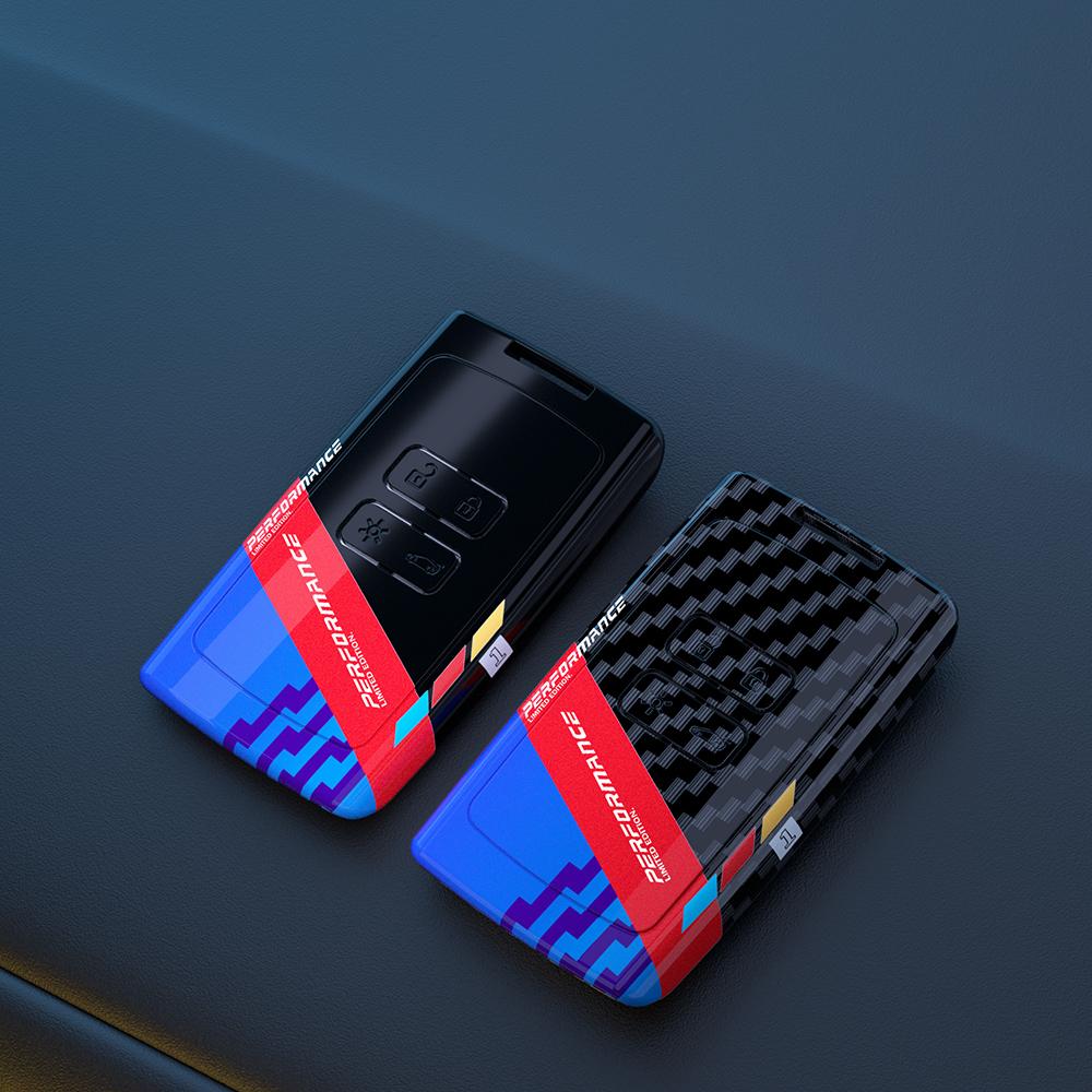 Carbon Abs Key Case Cover For Renault Austral Kadjar Clio Megane Captur Arkana Koleos Zoe Scenic Dacia Sandain Accessories