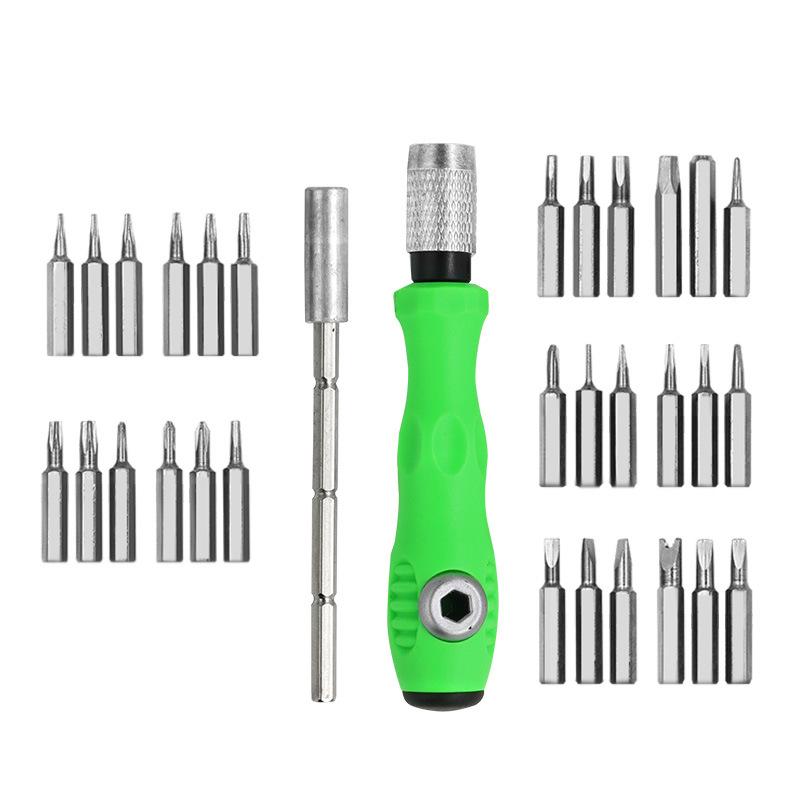 With 30 PCS Torx Phillips Magnetic Screw Driver Bits Hand Repair Tool for Phone Watch 32 In 1 Multifunctional Screwdriver Set