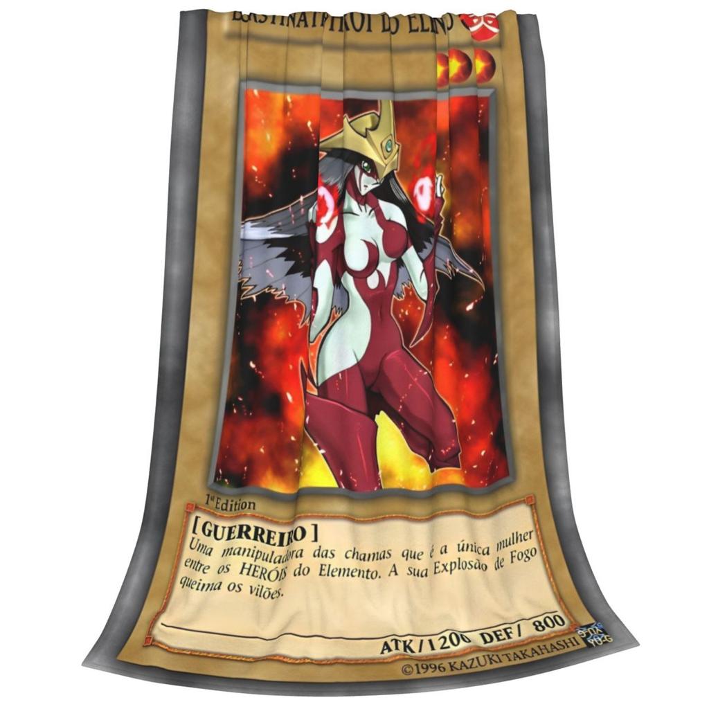 Yu Gi Oh Card Blanket Cover Plush Throw Blankets Summer Air Conditioning Portable Ultra-Soft Warm Bedsprea