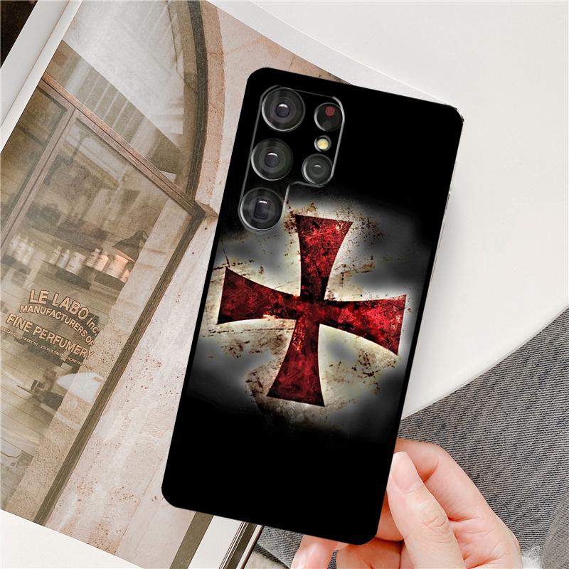Templar Knight For Samsung Galaxy S22 Ultra S21 Ultra Note 20 S20 FE S8 S9 S10 Note 10 Plus Phone Case