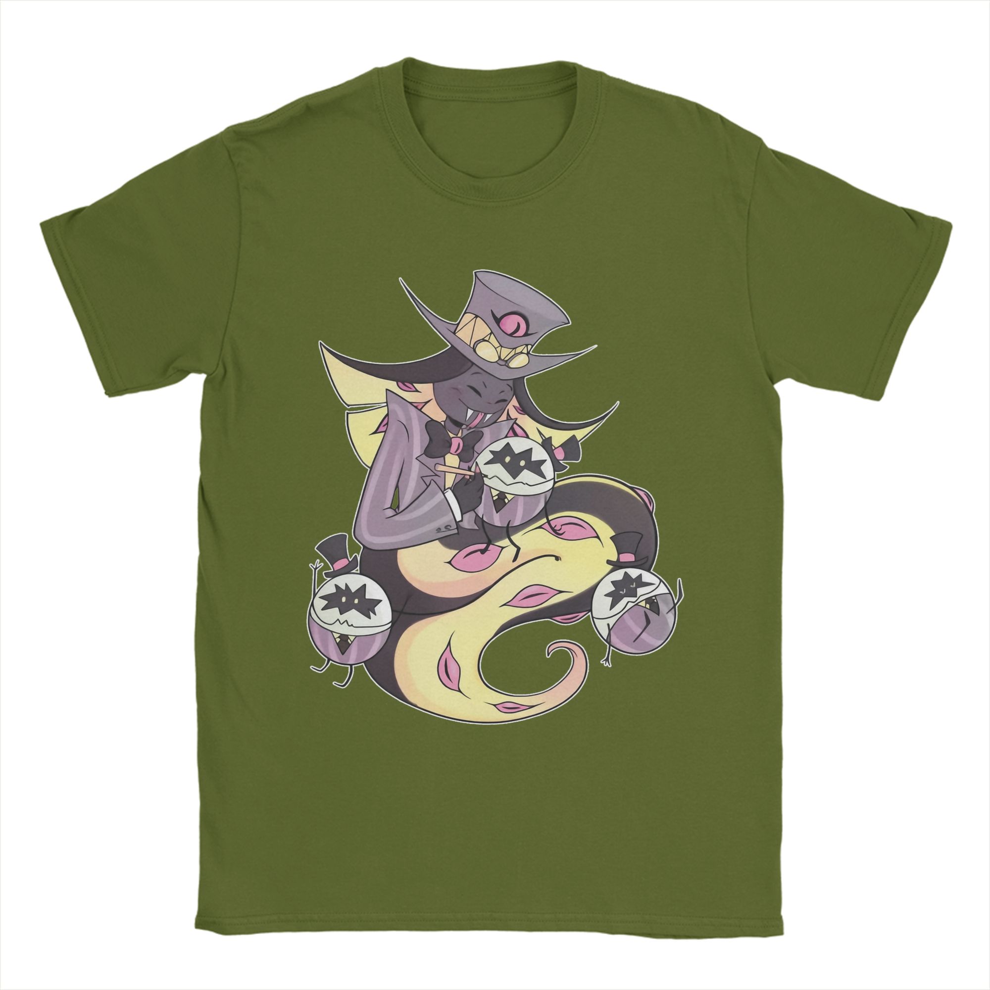 

Мужские футболки Sir Pentious Hazbins Hotels из чистого хлопка, повседневные футболки с коротким рукавом и круглым вырезом, летние футболки 4XL