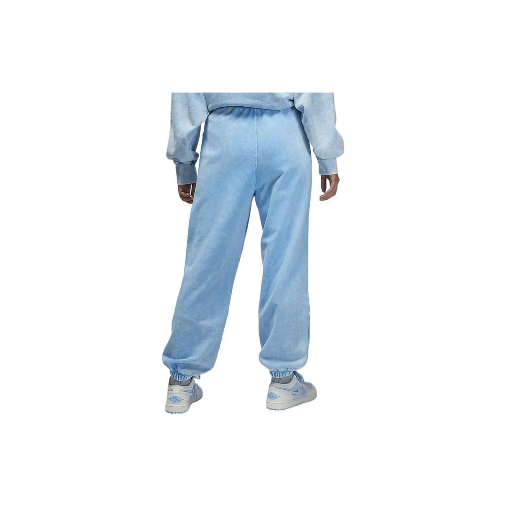 Jordan Flight Wool Logo Cuffed Solid Color Knitted Sports Pants Women bottoms Deep-Pink Blue DX3249-443