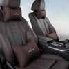GLC GLB Car Seat Headrest Auto Logo Neck Pillow Lumbar Suppor For Mercedes Benz AMG W204 W205 W203 W211 W212 W213 W201 W210 W12