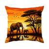 1pcs/4pcs African Style Elephant Cushions Pillowcase Polyester Cushion Cover Throw Pillow Pillowcover Home Car Sofa Decor